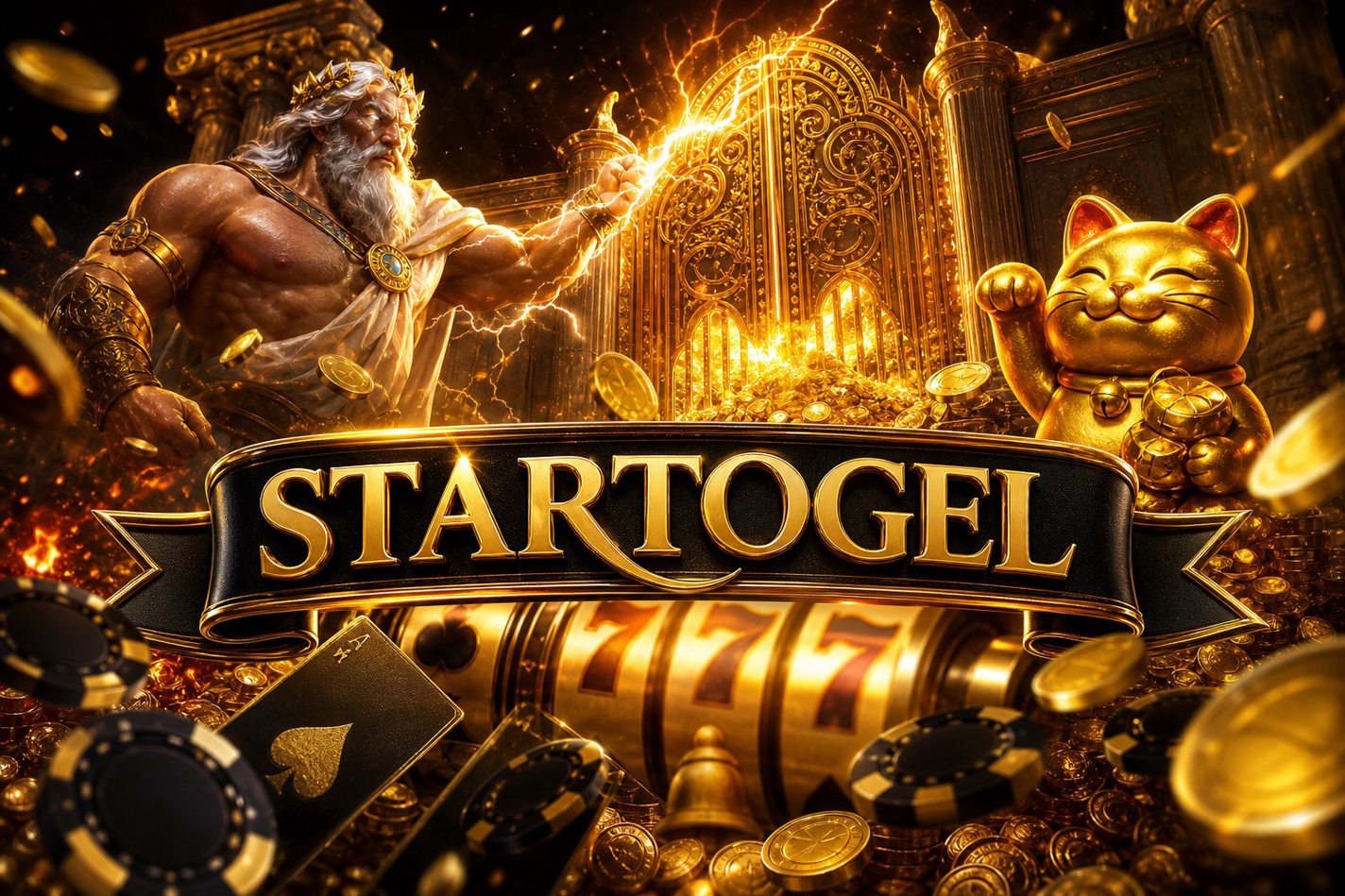 Menu hadiah Golden Empire menampilkan kartu bonus pendaftaran dan hadiah harian
