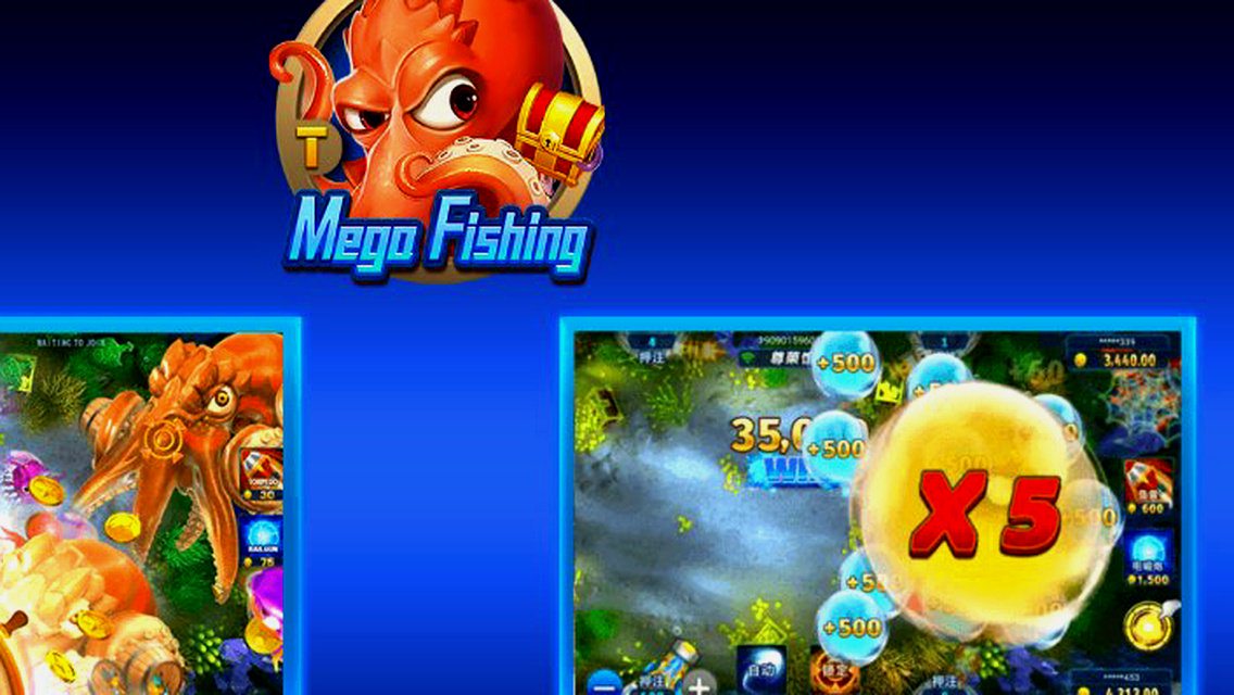 Mega Fishing · Tampilan Antarmuka Aplikasi STARTOGEL